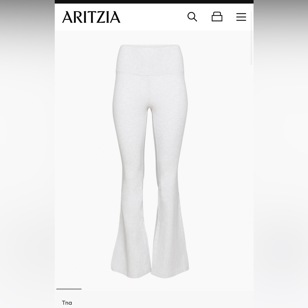 Aritzia TNA gray flare leggings